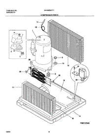 09 - Compressor Parts parts for Frigidaire Air Conditioner FAH08EM1T1 from AppliancePartsPros.com