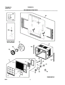 03 - Spare Parts parts for Frigidaire Air Conditioner FAD052M7A1 from AppliancePartsPros.com