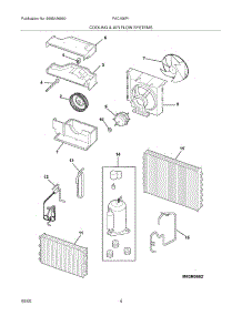 05 - Cooling & Air Flow Systems parts for Frigidaire Air Conditioner FAC106P1A5 from AppliancePartsPros.com