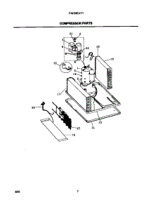 05 - Compressor Parts parts for Frigidaire Air Conditioner FAH08EJ1T1 from AppliancePartsPros.com