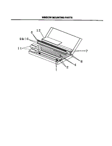 06 - Mounting Parts parts for Frigidaire Air Conditioner FAH08EJ1T1 from AppliancePartsPros.com