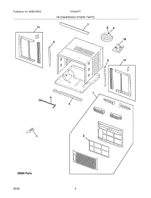 03 - Recommended Spare Parts parts for Frigidaire Air Conditioner FAA064P7A16 from AppliancePartsPros.com