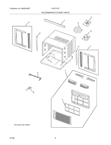 03 - Recommended Spare Parts parts for Frigidaire Air Conditioner FAA074S7AA from AppliancePartsPros.com