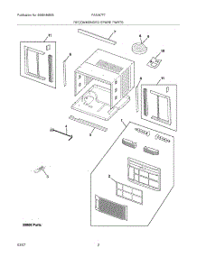 03 - Recommended Spare Parts parts for Frigidaire Air Conditioner FAA067P7AENG5 from AppliancePartsPros.com