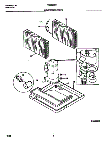 05 - Compressor  Parts parts for Frigidaire Air Conditioner FAC052G7A1 from AppliancePartsPros.com