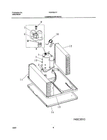 09 - Compressor Parts parts for Frigidaire Air Conditioner FAH106J1T2 from AppliancePartsPros.com