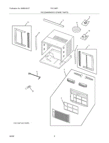 03 - Recommended Spare Parts parts for Frigidaire Air Conditioner FAC126P1AC from AppliancePartsPros.com
