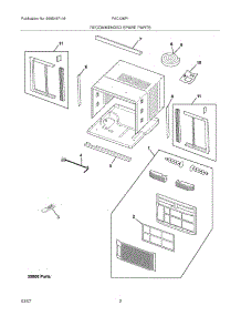 03 - Recommended Spare Parts parts for Frigidaire Air Conditioner FAC126P1AENG2 from AppliancePartsPros.com