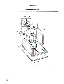 05 - Compressor Parts parts for Frigidaire Air Conditioner FAH106J2T1 from AppliancePartsPros.com