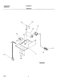 05 - Controls parts for Frigidaire Air Conditioner FAH106M1T1 from AppliancePartsPros.com