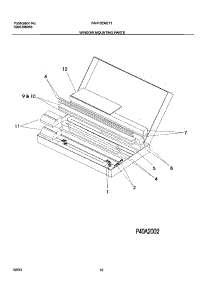 11 - Window Mounting Parts parts for Frigidaire Air Conditioner FAH10EM2T1 from AppliancePartsPros.com
