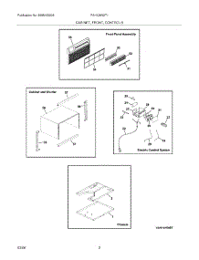 03 - Cabinet / Front / Controls parts for Frigidaire Air Conditioner FAH126N2T1 from AppliancePartsPros.com