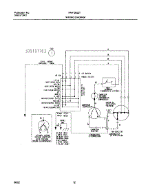 12 - Wiring Diagram parts for Frigidaire Air Conditioner FAH126J2T3 from AppliancePartsPros.com