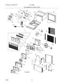 03 - Recommended Spare Parts parts for Frigidaire Air Conditioner FAH14ES2TB from AppliancePartsPros.com