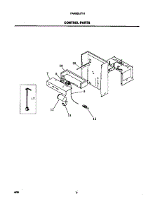 03 - Control Parts parts for Frigidaire Air Conditioner FAK083J7V1 from AppliancePartsPros.com