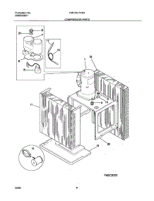 09 - Compressor Parts parts for Frigidaire Air Conditioner FAK123J1V4 from AppliancePartsPros.com