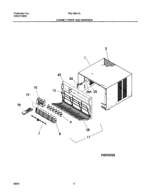 03 - Wrapper parts for Frigidaire Air Conditioner FAL105K1A3 from AppliancePartsPros.com