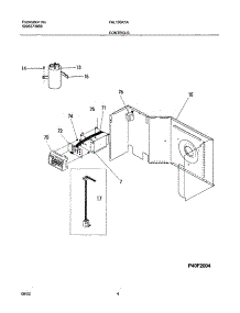 05 - Controls parts for Frigidaire Air Conditioner FAL105K1A3 from AppliancePartsPros.com