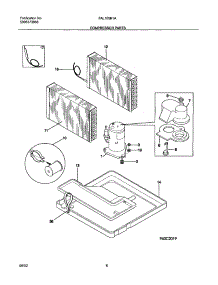 09 - System parts for Frigidaire Air Conditioner FAL105K1A3 from AppliancePartsPros.com