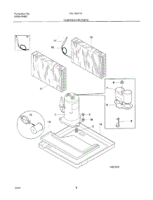 09 - System / Compressor parts for Frigidaire Air Conditioner FAL105K1A1 from AppliancePartsPros.com