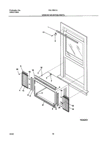 11 - Window Mounting parts for Frigidaire Air Conditioner FAL105K1A3 from AppliancePartsPros.com