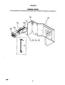 03 - Control Parts parts for Frigidaire Air Conditioner FAL125J1A1 from AppliancePartsPros.com