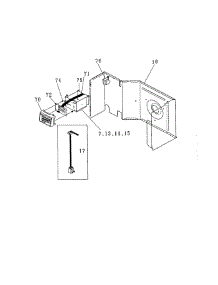 Control parts for Frigidaire Air Conditioner FAL124J1A1 from AppliancePartsPros.com