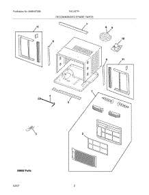 03 - Recommended Spare Parts parts for Frigidaire Air Conditioner FAC107P1AENG1 from AppliancePartsPros.com