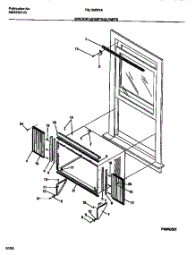 06 - Window Mounting Parts parts for Frigidaire Air Conditioner FAL106W1A2 from AppliancePartsPros.com
