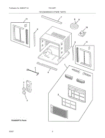 03 - Recommended Spare Parts parts for Frigidaire Air Conditioner FAC122P1AENG1 from AppliancePartsPros.com
