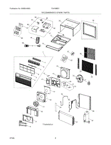 03 - Recommended Spare Parts parts for Frigidaire Air Conditioner FAH08ES1TA from AppliancePartsPros.com