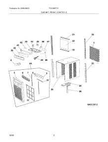 03 - Cabinet / Front / Controls parts for Frigidaire Air Conditioner FAK085P7V1 from AppliancePartsPros.com