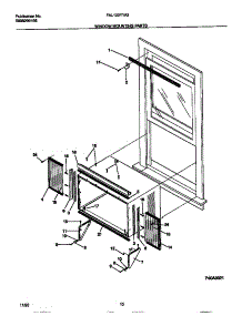 06 - Window Mounting Parts parts for Frigidaire Air Conditioner FAL123Y1A3 from AppliancePartsPros.com