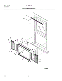 11 - Window Mounting Parts parts for Frigidaire Air Conditioner FAL124M1A1 from AppliancePartsPros.com