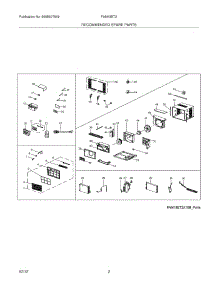 03 - Recommended Spare Parts parts for Frigidaire Air Conditioner FAM18ET2A13 from AppliancePartsPros.com