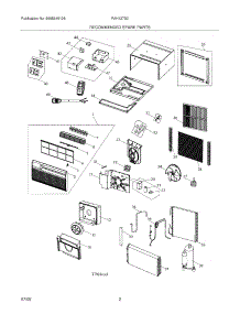 03 - Recommended Spare Parts parts for Frigidaire Air Conditioner FAH127S2TA from AppliancePartsPros.com