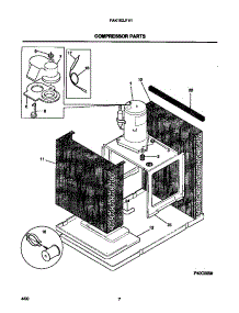 05 - Compressor Parts parts for Frigidaire Air Conditioner FAK103J1V1 from AppliancePartsPros.com