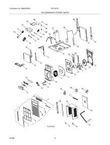 03 - Recommended Spare Parts parts for Frigidaire Air Conditioner FAK124R1VA from AppliancePartsPros.com