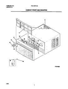 02 - Cabinet Front / Wrapper parts for Frigidaire Air Conditioner FAL123H1A2 from AppliancePartsPros.com