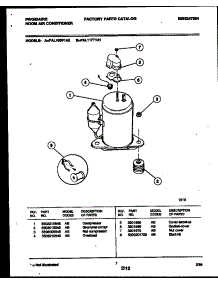 06 - Compressor Parts parts for Frigidaire Air Conditioner FAL117T1A1 from AppliancePartsPros.com
