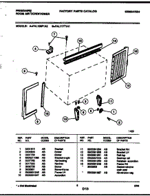 07 - Window Mounting Parts parts for Frigidaire Air Conditioner FAL117T1A1 from AppliancePartsPros.com