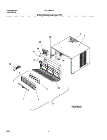 03 - Cabinet Front And Wrapper parts for Frigidaire Air Conditioner FAL125M1A1 from AppliancePartsPros.com