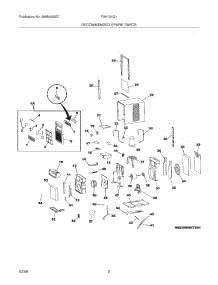 03 - Recommended Spare Parts parts for Frigidaire Air Conditioner FAK104Q1V1 from AppliancePartsPros.com