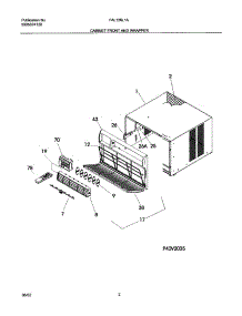 03 - Wrapper parts for Frigidaire Air Conditioner FAL126L1A2 from AppliancePartsPros.com