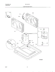 09 - System / Compr parts for Frigidaire Air Conditioner FAL124K1A1 from AppliancePartsPros.com