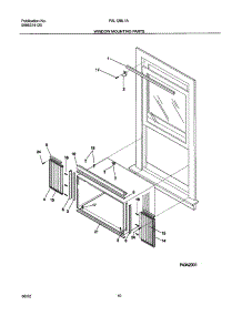 11 - Window Mounting parts for Frigidaire Air Conditioner FAL126L1A2 from AppliancePartsPros.com