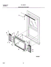 11 - Window Mounting Parts parts for Frigidaire Air Conditioner FAL125M1A1 from AppliancePartsPros.com
