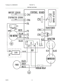 04 - Wiring Diagram parts for Frigidaire Air Conditioner FAM156T1A1 from AppliancePartsPros.com