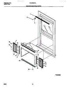 06 - Window Mounting Parts parts for Frigidaire Air Conditioner FAC056W7A7 from AppliancePartsPros.com