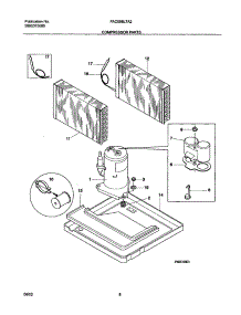 11 - Compressor Parts parts for Frigidaire Air Conditioner FAC066L7A2 from AppliancePartsPros.com